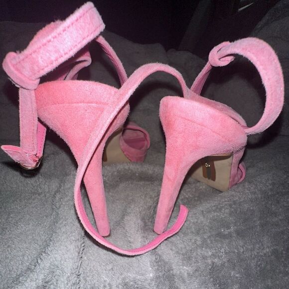 NEW Sam Edelman | Jade Heels in Pink Suede Size 9 - Picture 5 of 5
